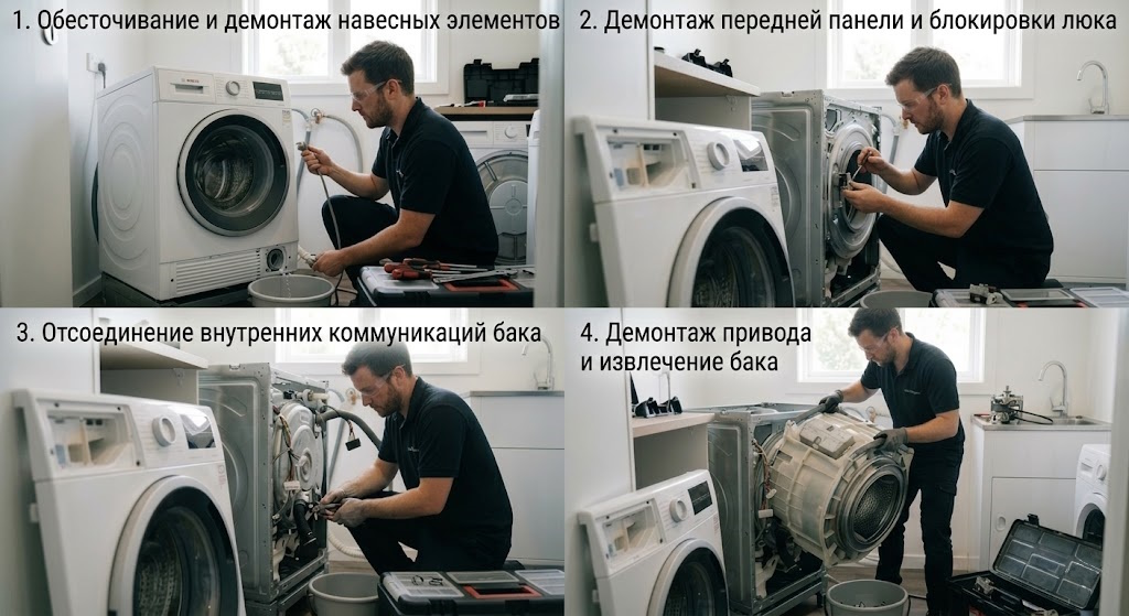 Схема замены подшипников Bosch